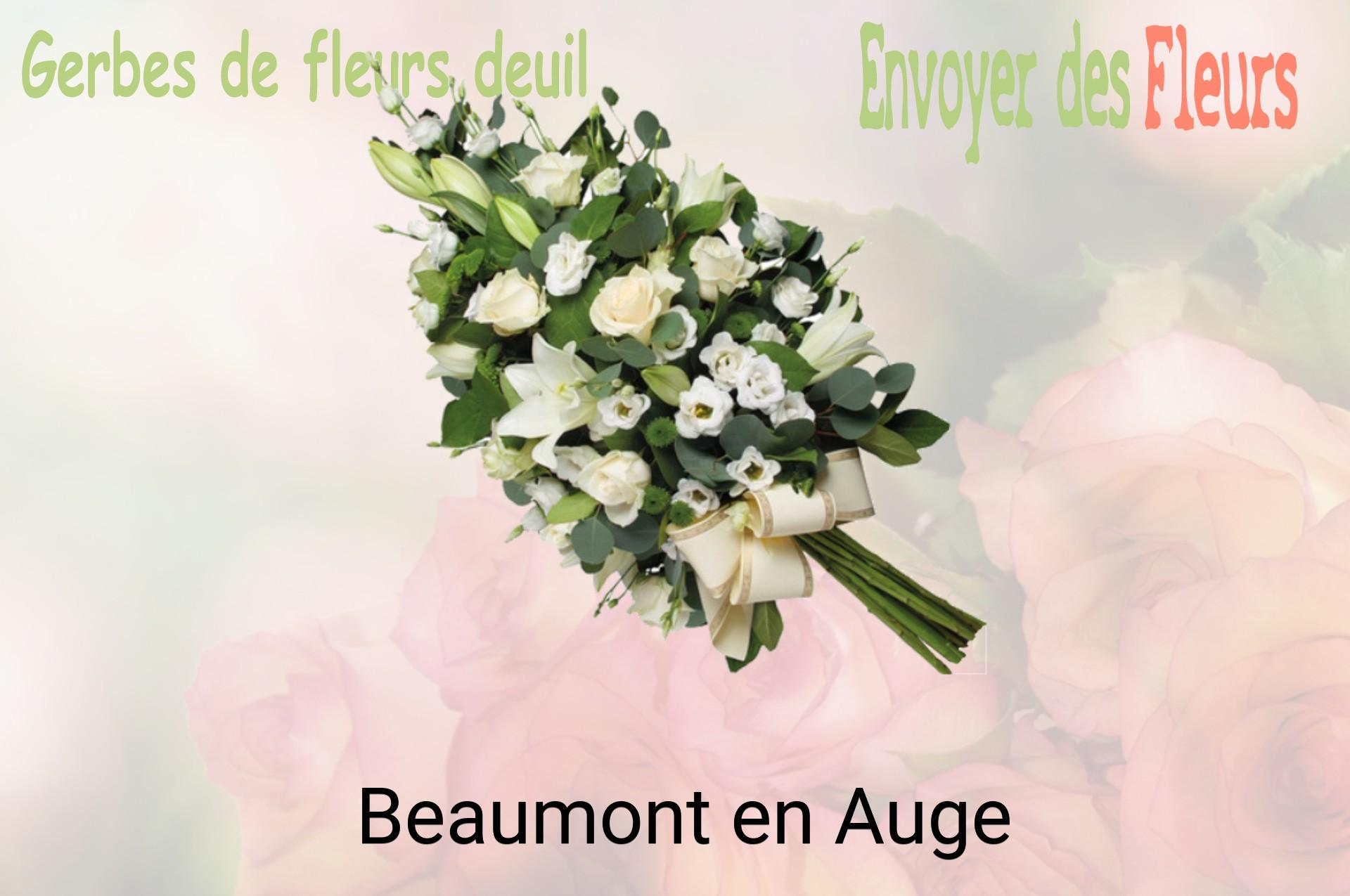 Gerbe de fleurs de deuil livrée à Beaumont-en-Auge